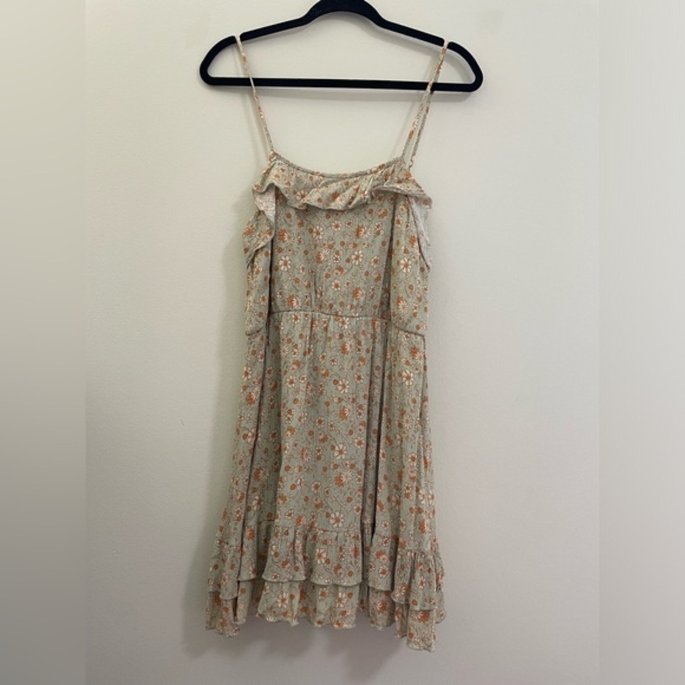 Altar'd State Floral Ruffle Sun Dress‎ - L